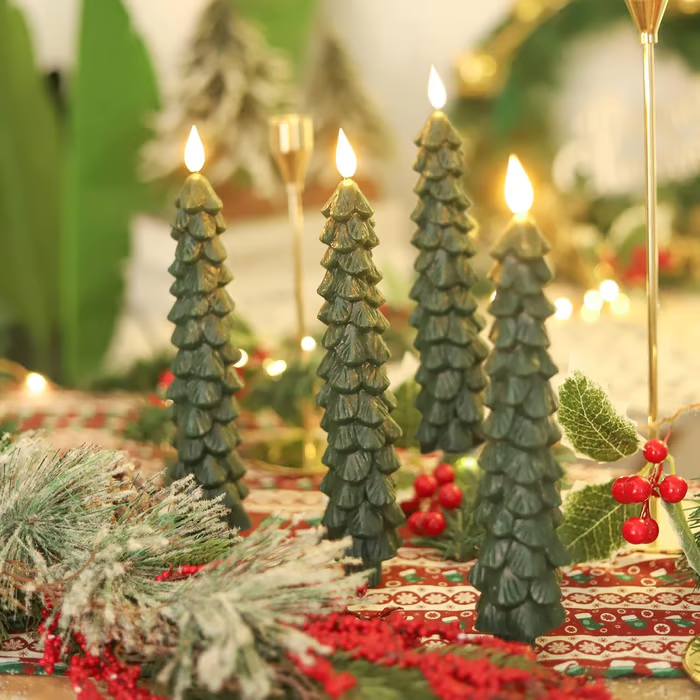 🔥 Early Christmas Sale 🌲Christmas Tree Flameless Taper Candle Lights with Remote Control