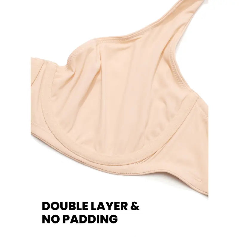 💗 Women's Unlined Balconette Bra — Naturally Lifted, Beautifully Shaped, Effortlessly Comfortable