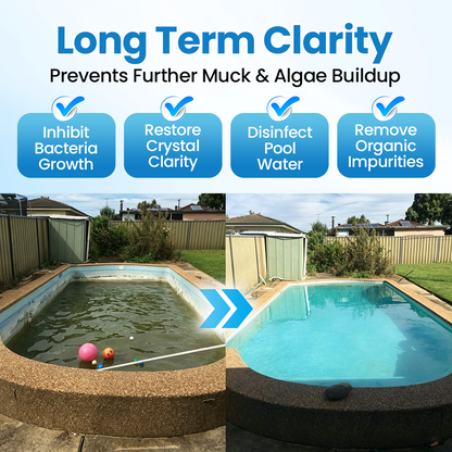 🦠 Purearo Green Water Defense Formula Help Keep Pools & Ponds Cleaner Longer