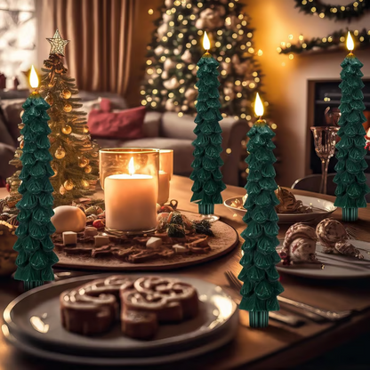 🔥 Early Christmas Sale  🌲Christmas Tree Flameless Taper Candle Lights with Remote Control
