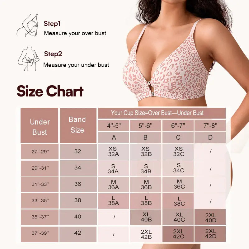 💕 Women's Front Closure Wireless Bralette – Soft, Stretchy & Seamless Comfort