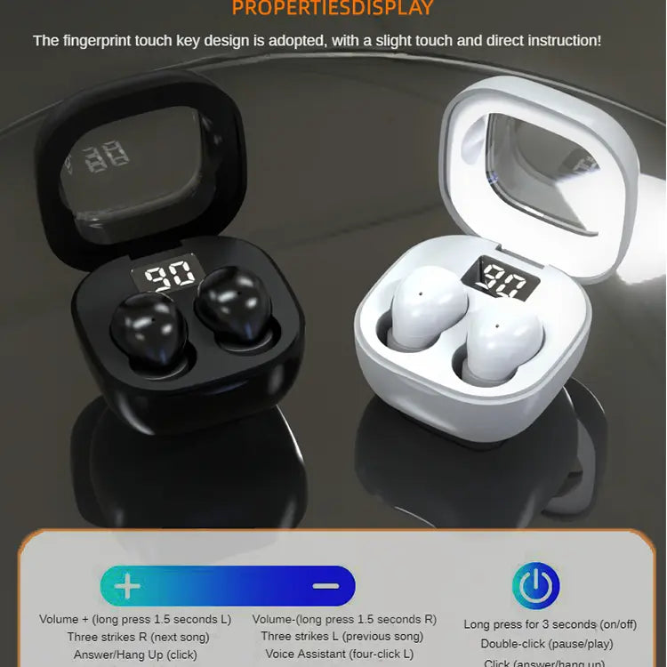 Ultra-Discrete Sleep Earbuds with All-Day Comfort & Smart Touch