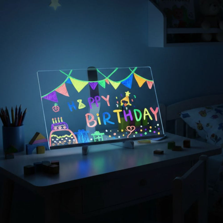 🌈🎨Magic Drawing Board for Kids – Draw, Glow & Erase🎁 Fun Create Gift for Boys &Girls