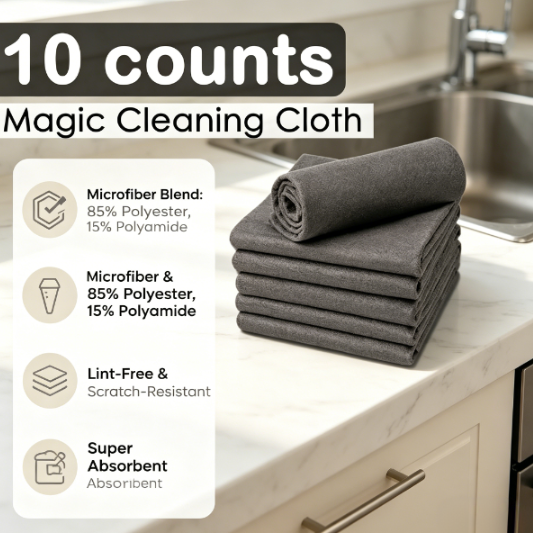 🔥(LAST DAY PROMOTION - 50% OFF )10 Counts Purearo Thickened Magic Cleaning Cloth
