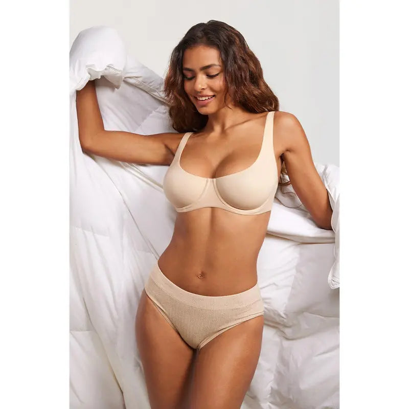 💗 Women's Unlined Balconette Bra — Naturally Lifted, Beautifully Shaped, Effortlessly Comfortable