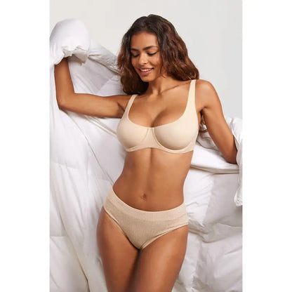 💗 Women's Unlined Balconette Bra — Naturally Lifted, Beautifully Shaped, Effortlessly Comfortable