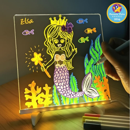 🌈🎨Magic Drawing Board for Kids – Draw, Glow & Erase🎁 Fun Create Gift for Boys &Girls
