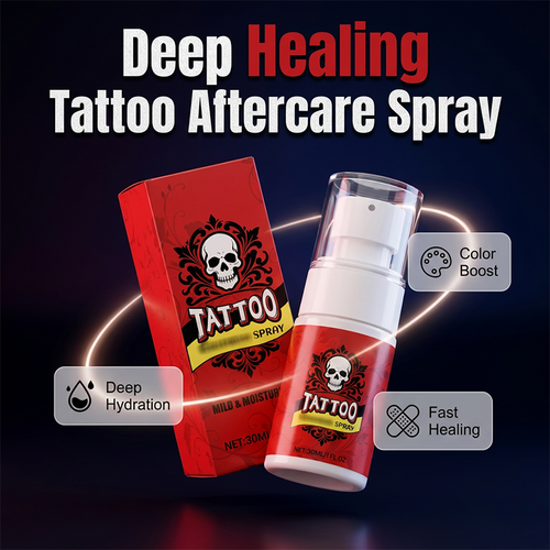Tattoo Aftercare Spray – ultra-fine mist, hydrates, revives ink vibrancy
